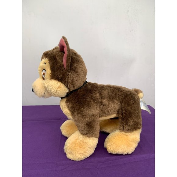 Build A Bear Paw Patrol Chase 13" Dog Brown Tan, Black Collar Embroidered Eyes - Picture 5 of 14